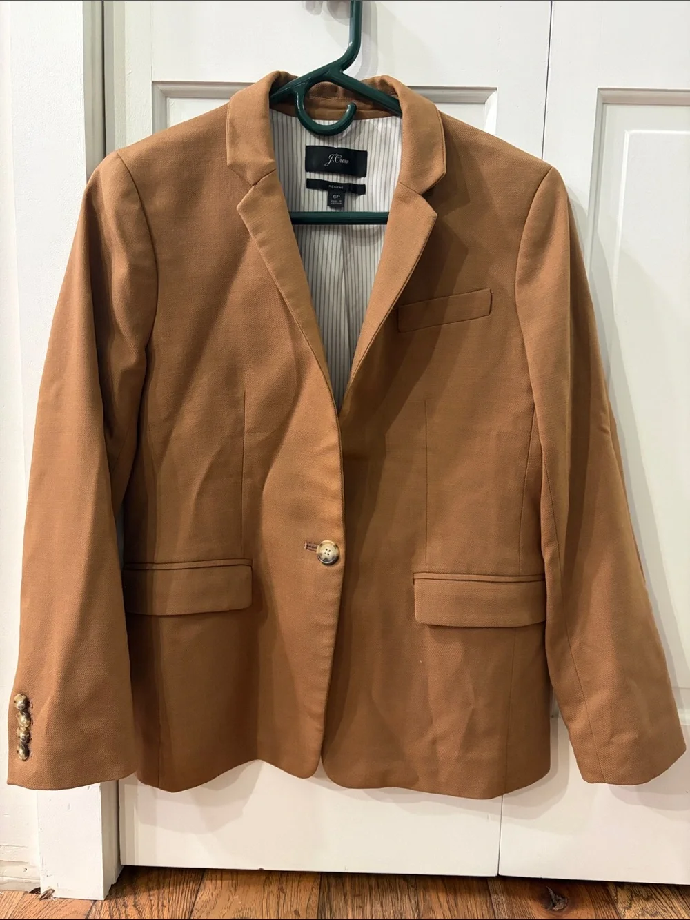 J. Crew Tan/Camel Single-Button Blazer